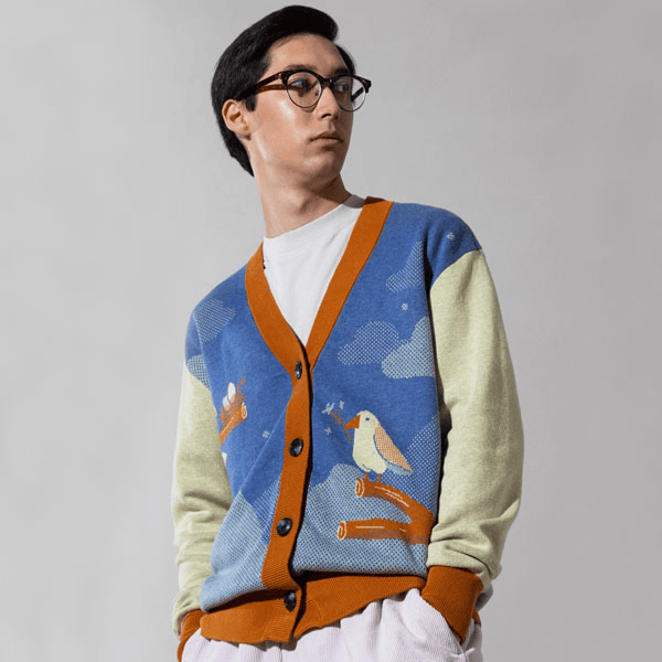 Unisex Knitted Cardigan