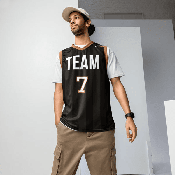 All-Over Print Recycled Unisex Basketball Jersey