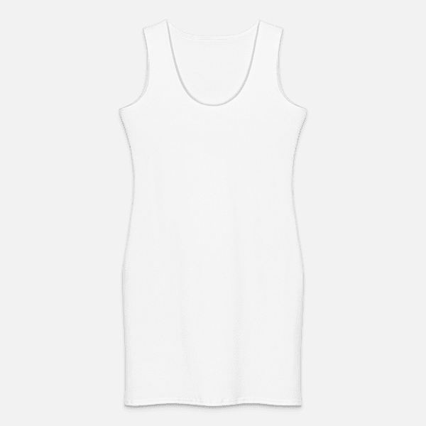 All-Over Print Cotton Bodycon Dress