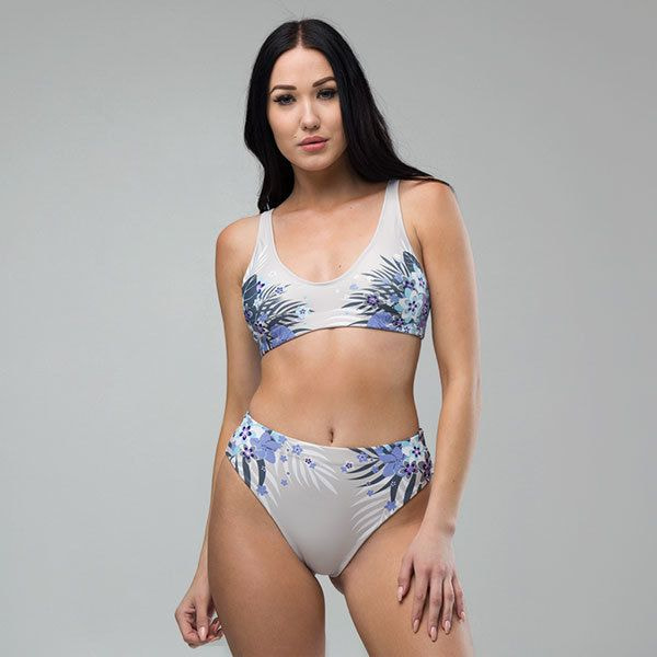 All-Over Print Recycled Padded Bikini Top