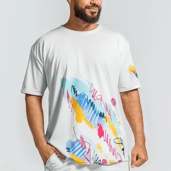 All-Over Print Men's Crew Neck T-Shirt