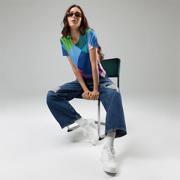 All-Over Print Women's Crew Neck T-Shirt