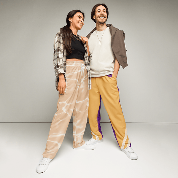 All-Over Print Unisex Wide-Leg Joggers