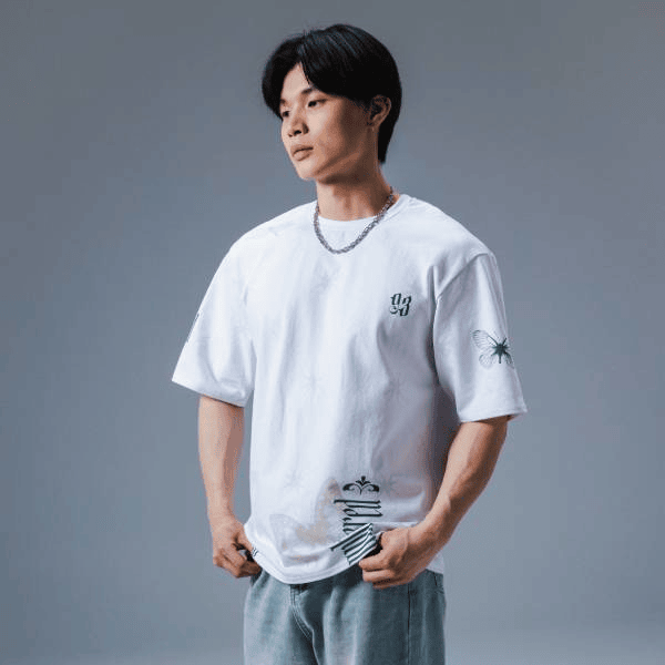 All-Over Print Oversized Cotton T-Shirt