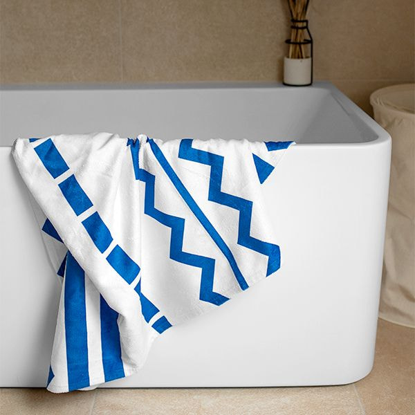 Nautical Personalized 35x72 Bath Towel