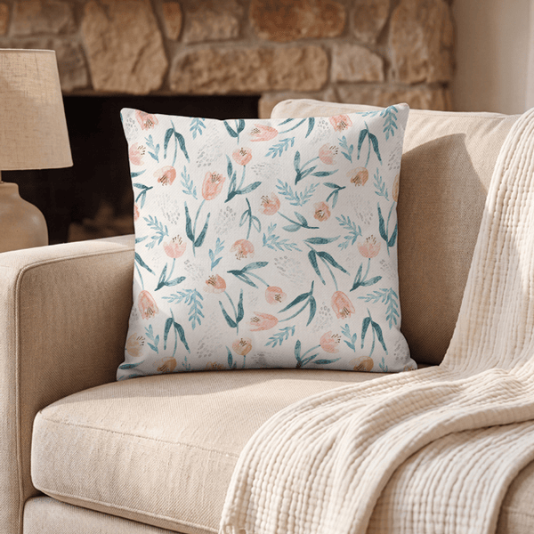 All-Over Print Cotton Pillow