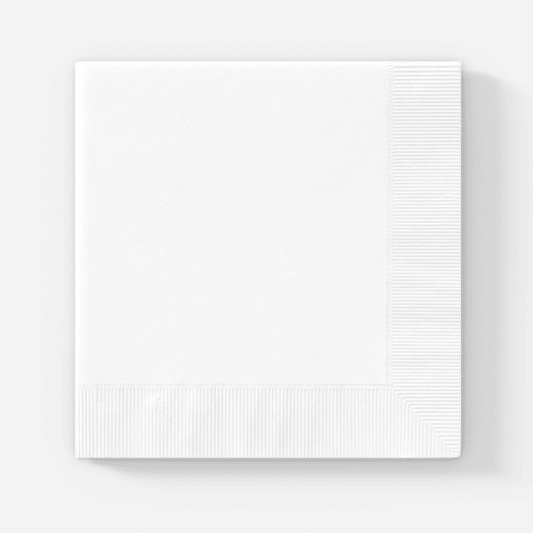 White Coined Napkins