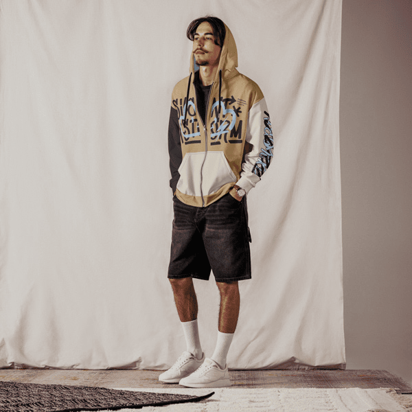 All-Over Print Recycled Unisex Zip Hoodie