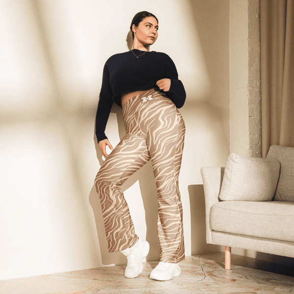 All-Over Print Flare Leggings