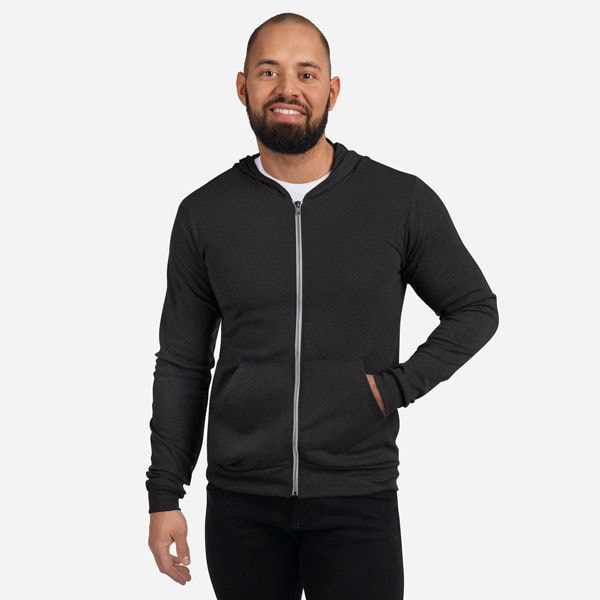 Unisex Lightweight Zip Hoodie - Bella + Canvas 3939 | Printful