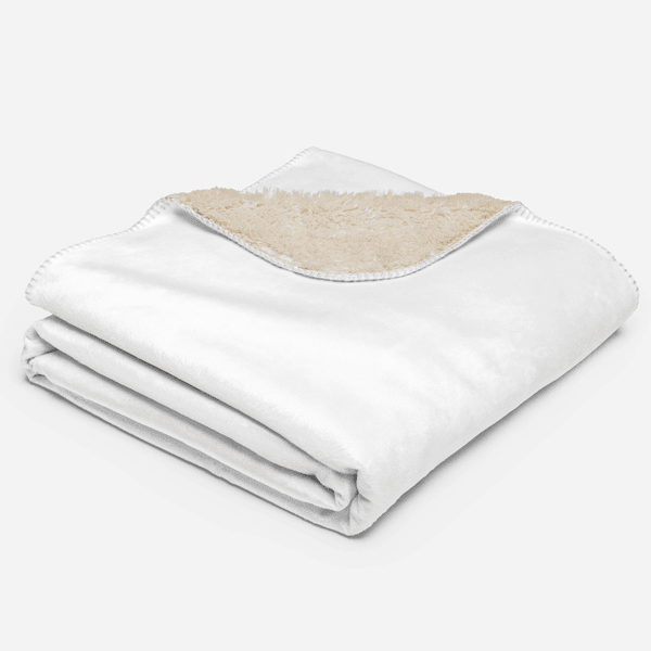 Sherpa White Sublimation Blanket XL - Fleece Blankets