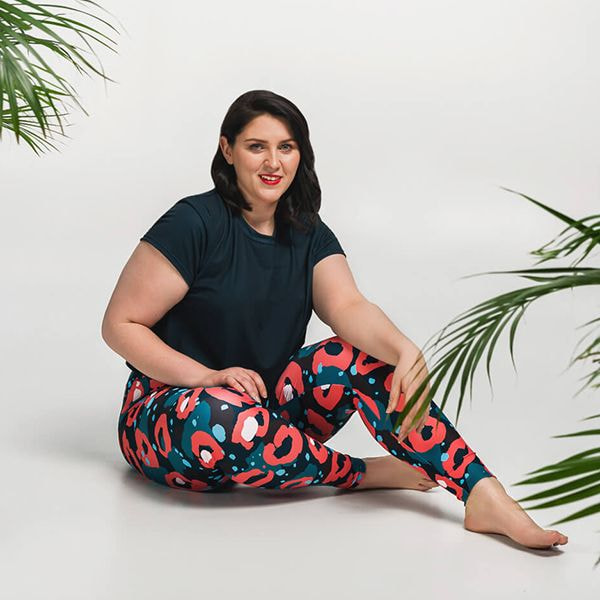 Custom All-Over Print Yoga Capri Leggings: Printful print-on