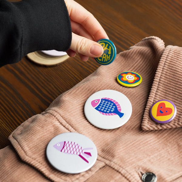 Set of Pin Buttons