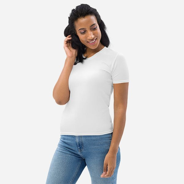 Woman t hotsell shirt model