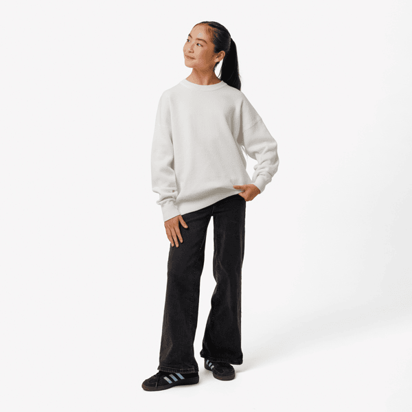 Kids Knitted Relaxed Fit Crewneck Sweater