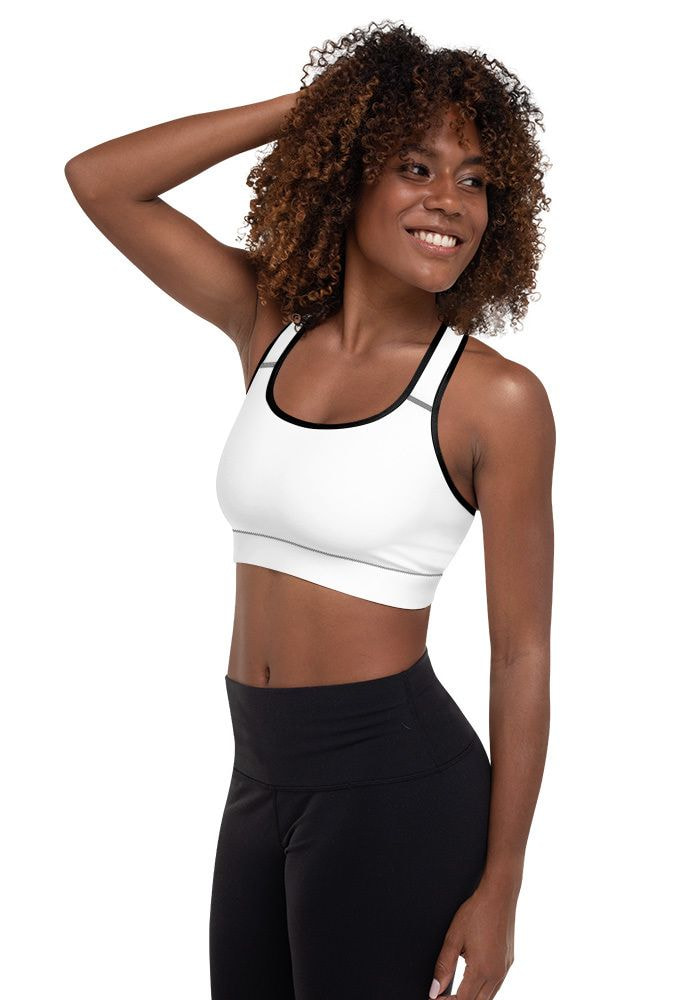 Padded Athletic Bra - Black/Cool Grey