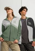 All-Over Print Recycled Unisex Track Jacket thumbnail 1
