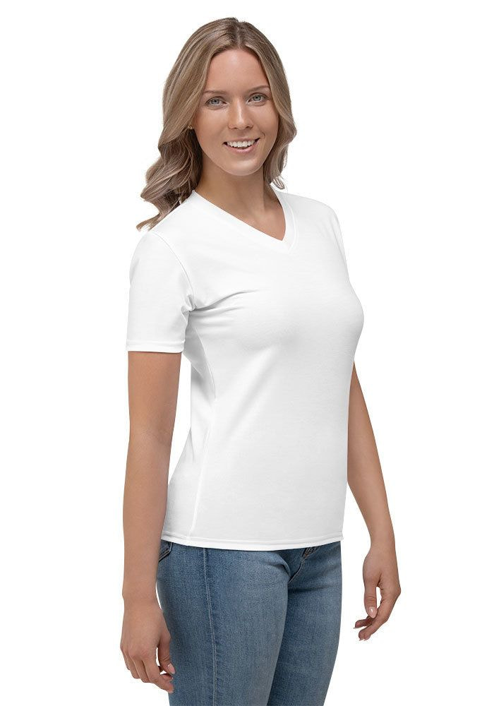 camiseta cuello pico mujer