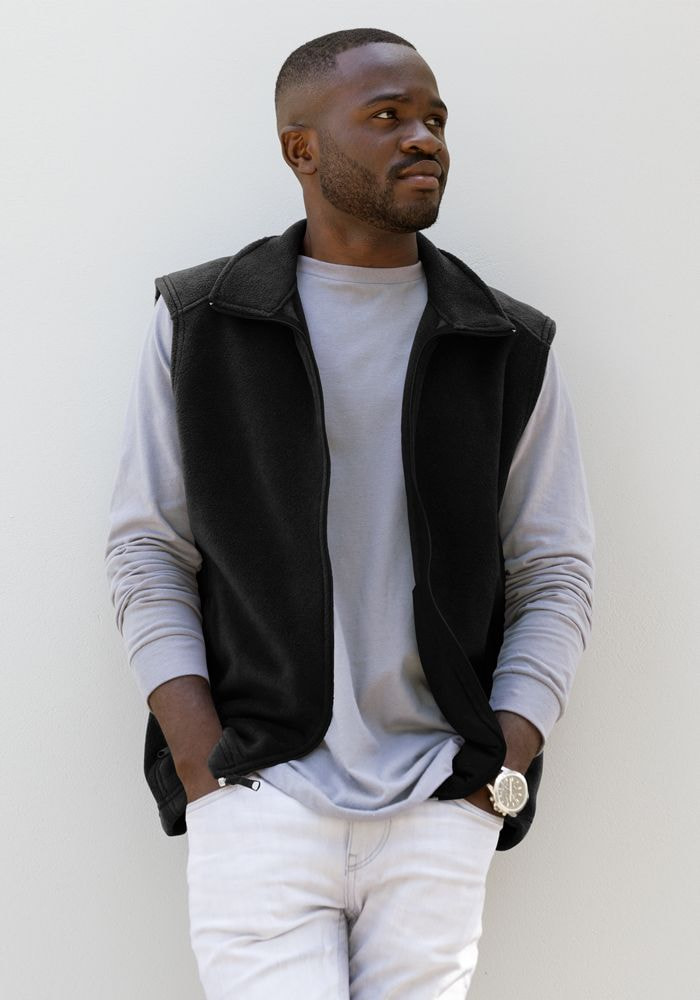 Black hotsell fleece vest