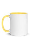 White Ceramic Mug with Color Inside thumbnail 5