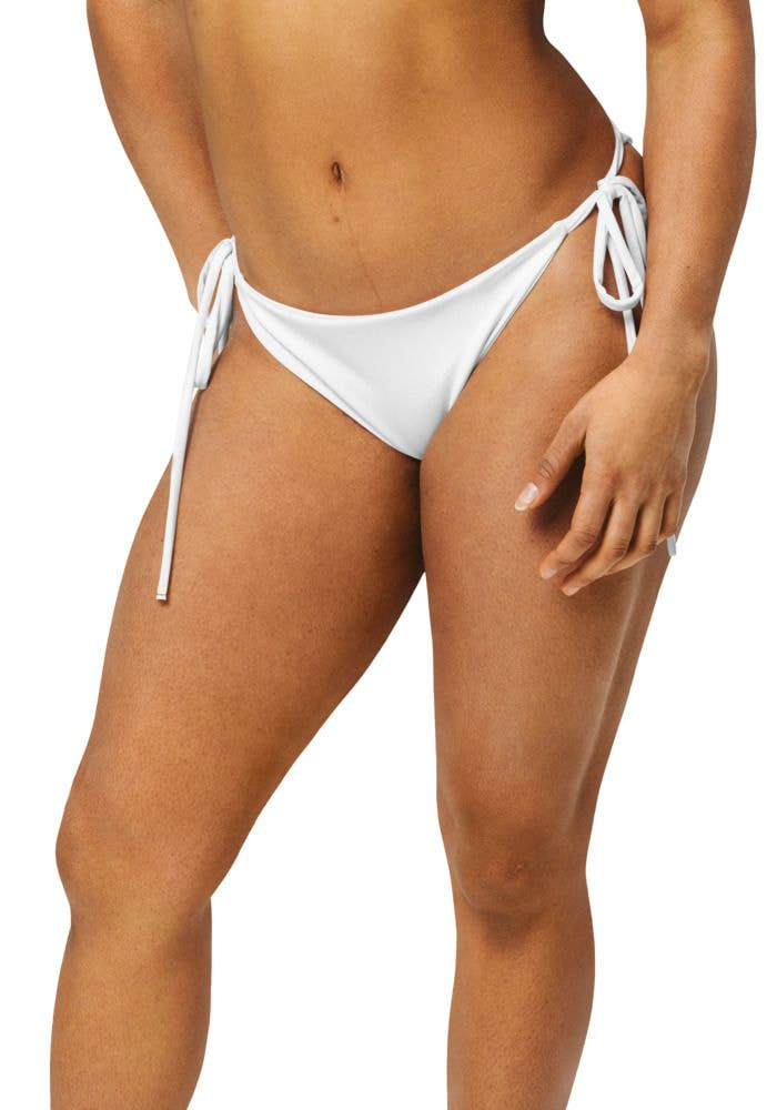 All-Over Print Recycled String Bikini Bottom main 4