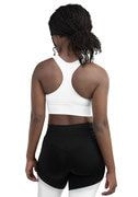 All-Over Print Recycled Longline Sports Bra thumbnail 4