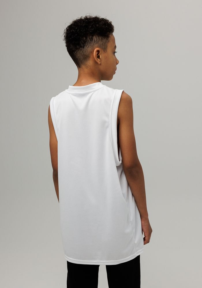 All-Over Print Youth Recycled Basketball Jersey main 4