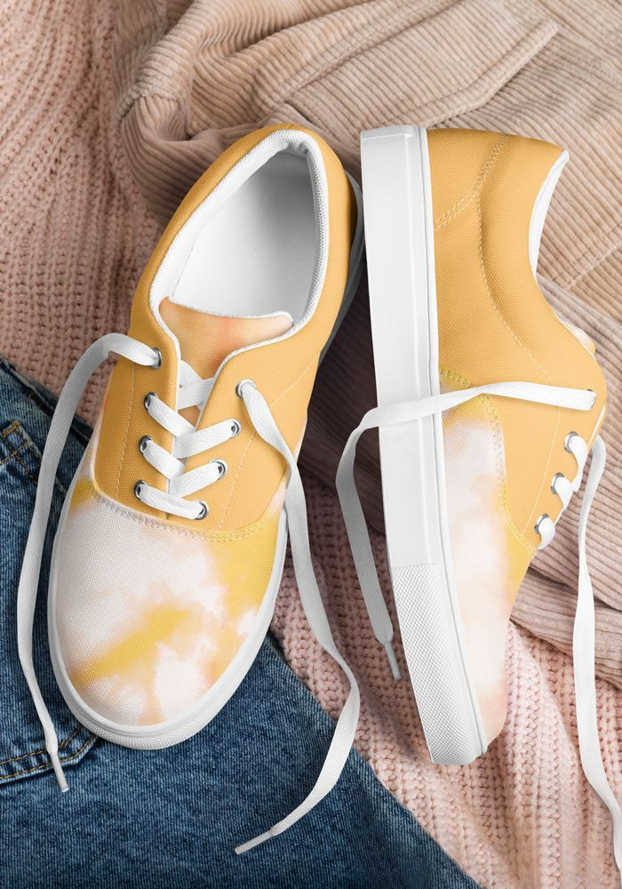 Lace canvas sneakers best sale