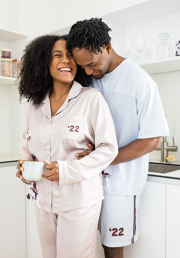 All-Over Print Women's Long Sleeve Pajama Top main 2