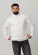 Unisex Knitted Quarter Zip Sweater thumbnail 2