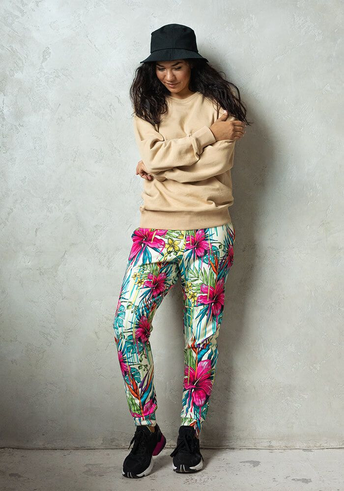 Printing Blue and Pink Jogger Sweat Pants for Girls - China Jogger