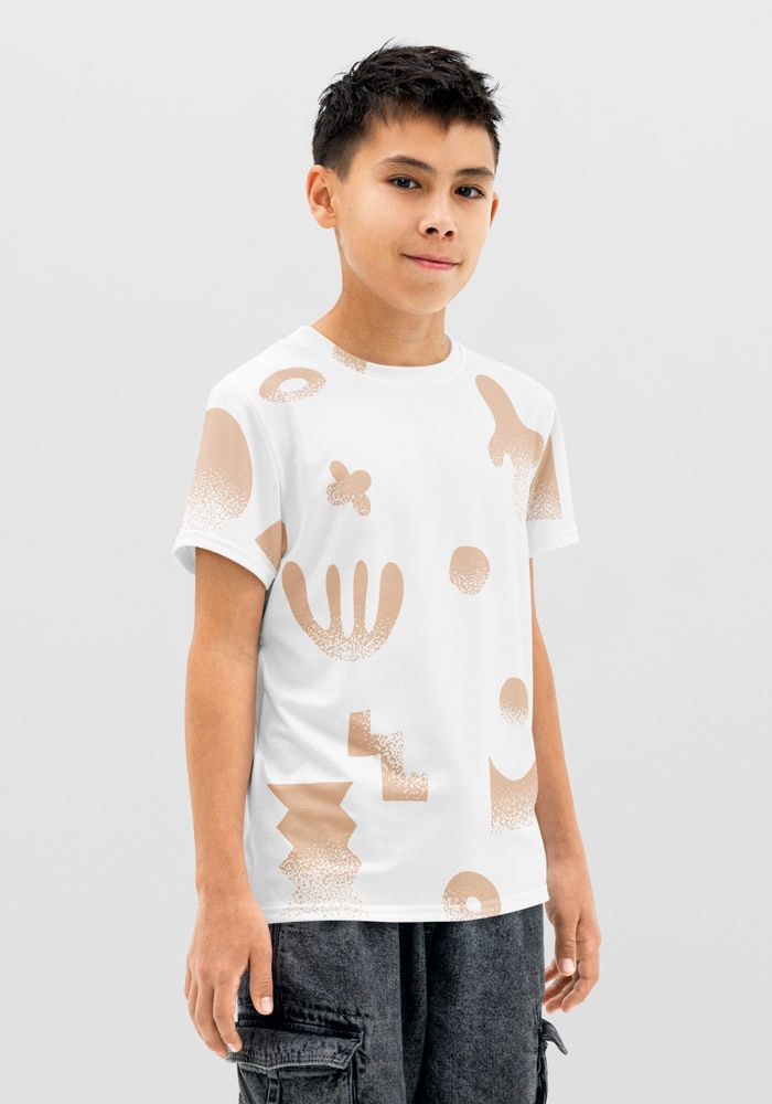 All-Over Print Youth Cotton Crew Neck T-shirt main 2