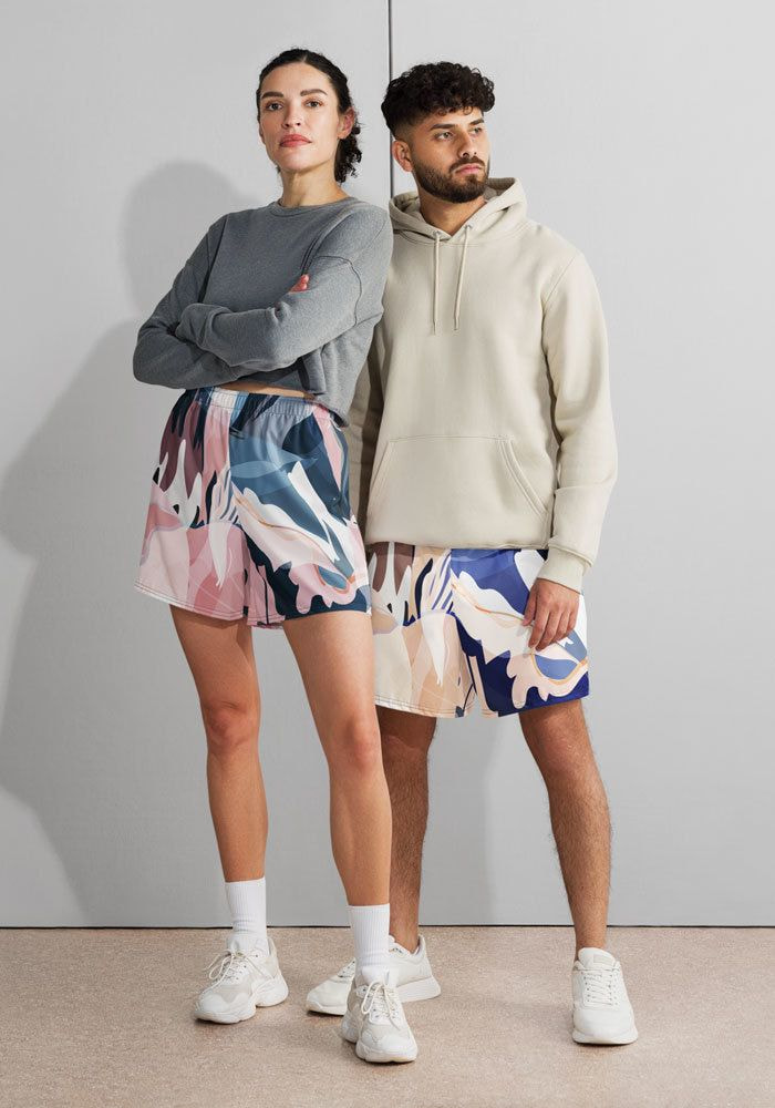 Loose Fit Worldwide Graphic Jersey Shorts