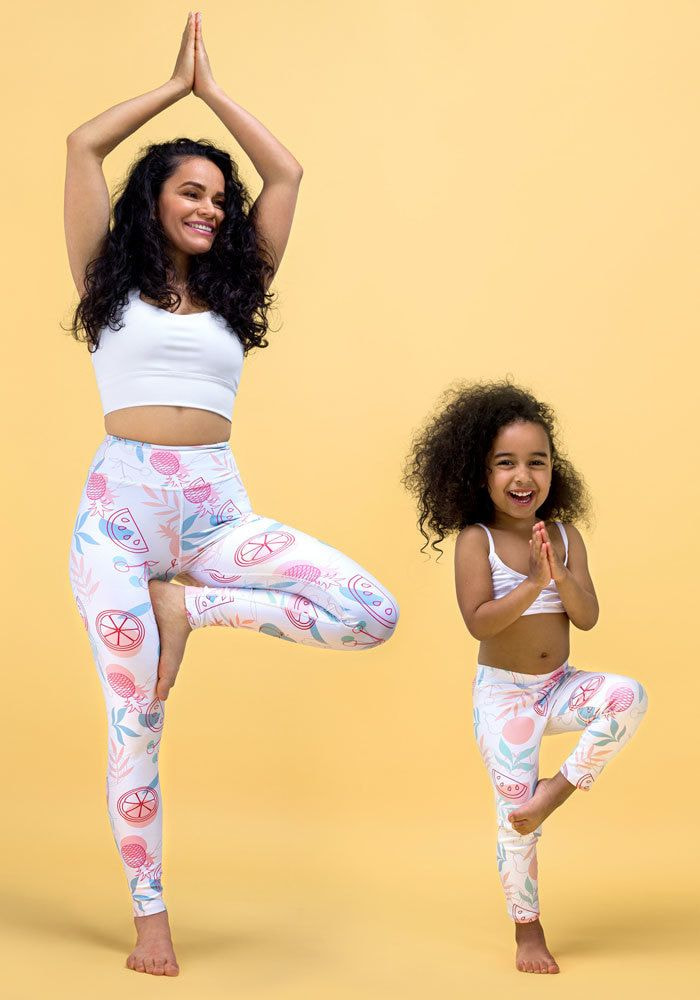 DYI Printed Signature Yoga Leggings at  - Free