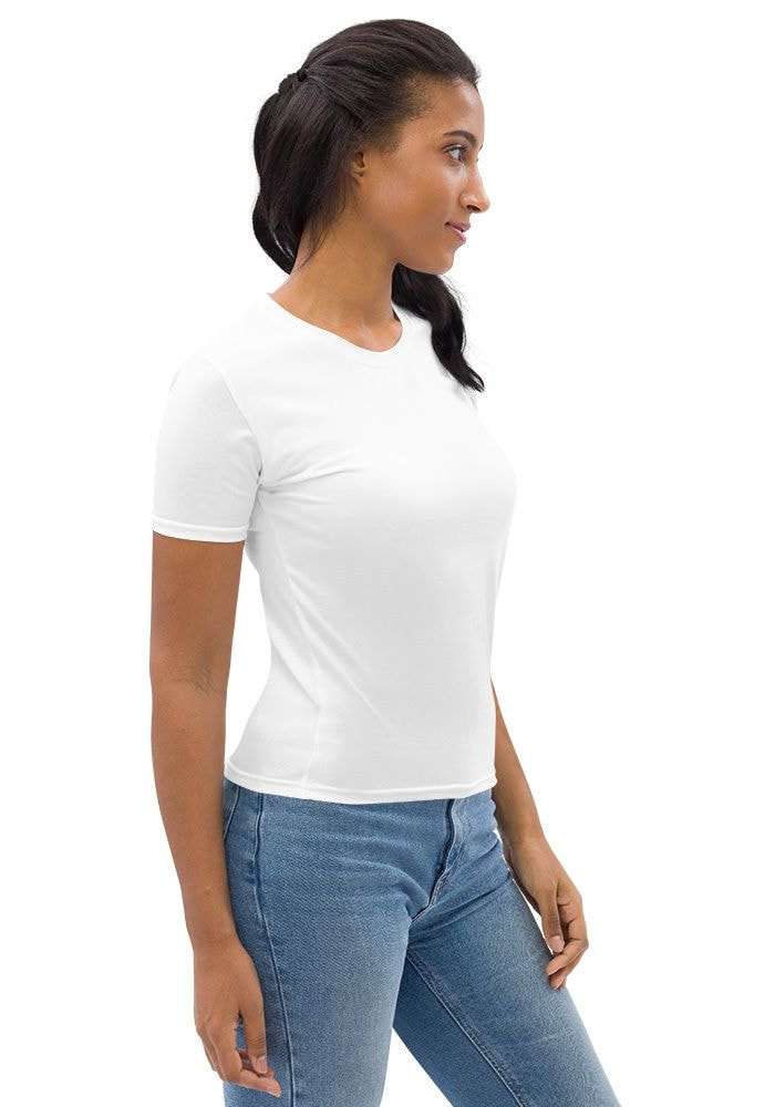 Women's White Crew Neck