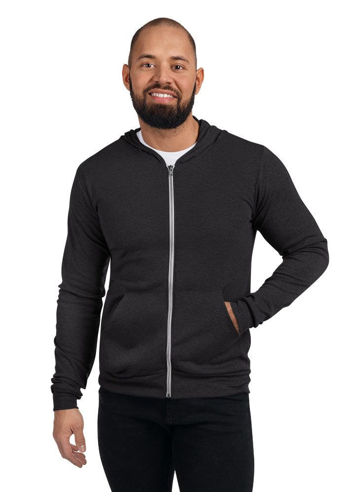 Lightweight Zip Up Hoodie for Sale 2XL / Black for unisex | [ adult ]