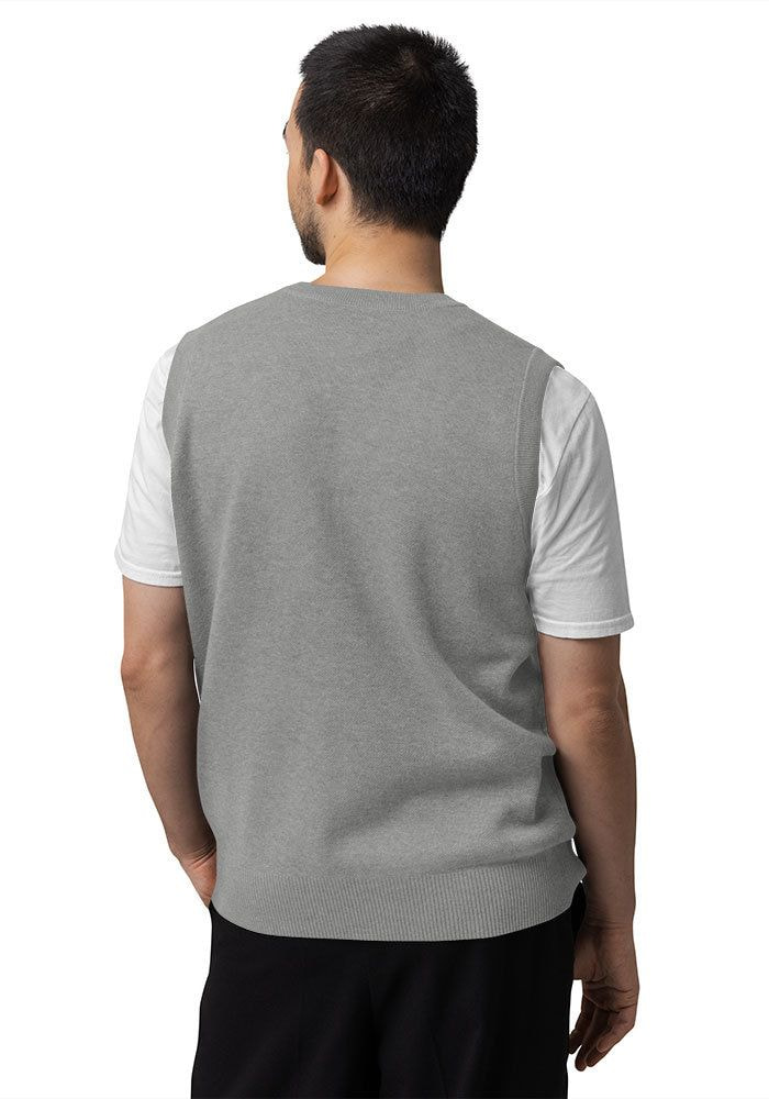 Unisex Knitted V-Neck Vest main 3