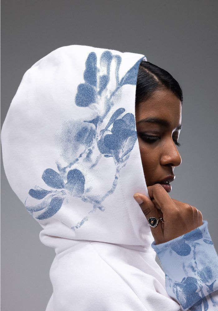 All-Over Print Oversized Cotton Hoodie main 3