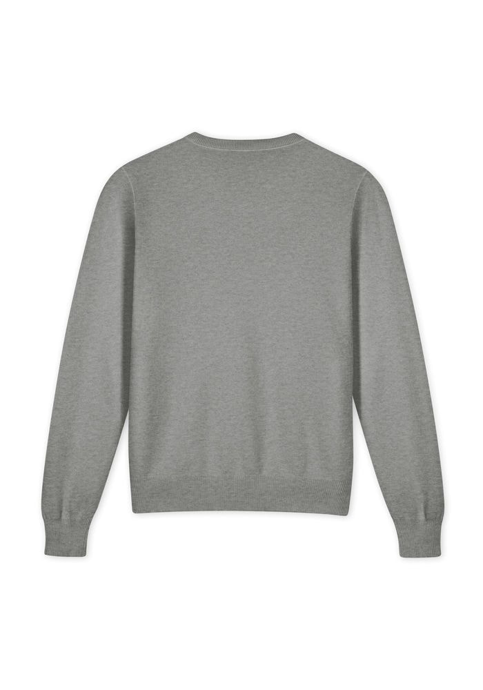 Unisex Knitted V Neck Classic Fit Sweater main 2
