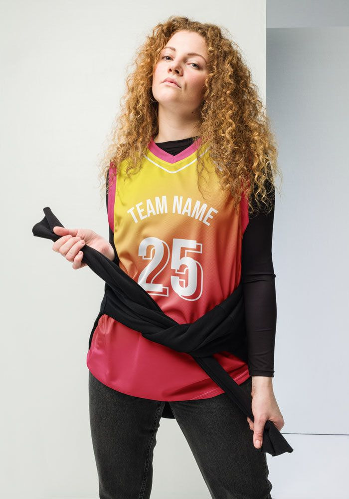 All-Over Print Recycled Unisex Basketball Jersey