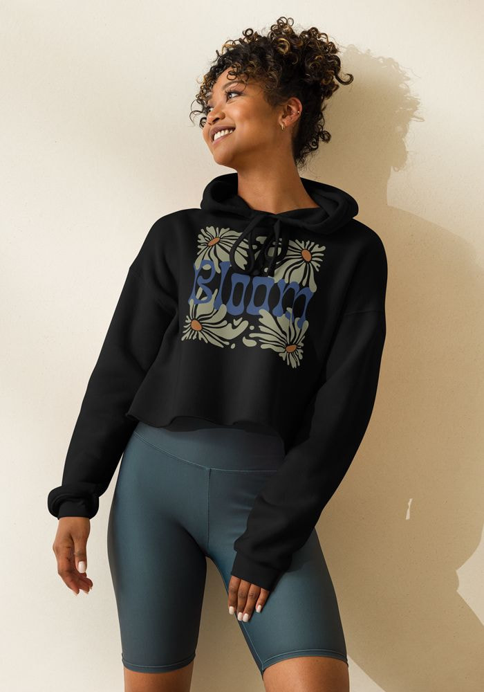 Women's Cropped Hoodie - Bella + Canvas 7502