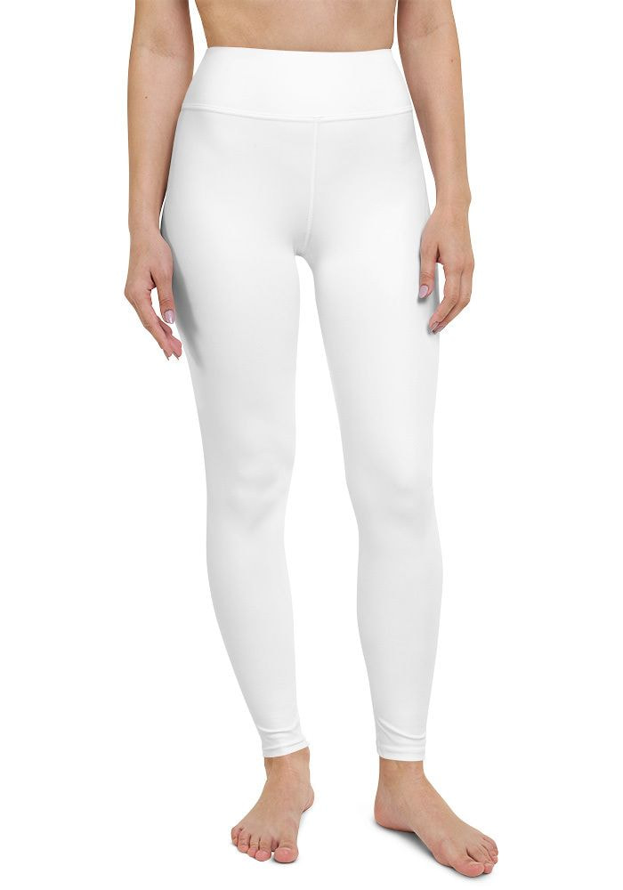 Y032 - PALM WHITE YOGA LEGGINGS READY DESIGN PRINTFUL TEMPLATE FILE