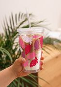 Double Wall Clear Plastic Tumbler (16 oz) thumbnail 3