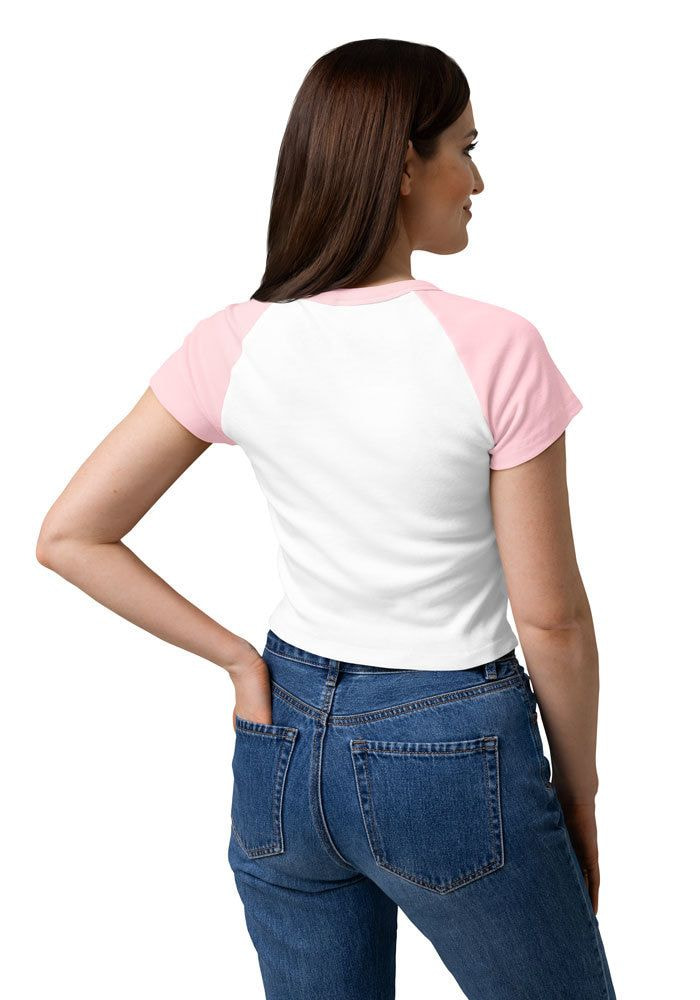 Women's Micro Rib Raglan Baby Tee - Bella + Canvas 1201 | Printful