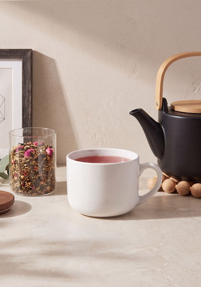 White Ceramic Latte Mug, 25oz main 3