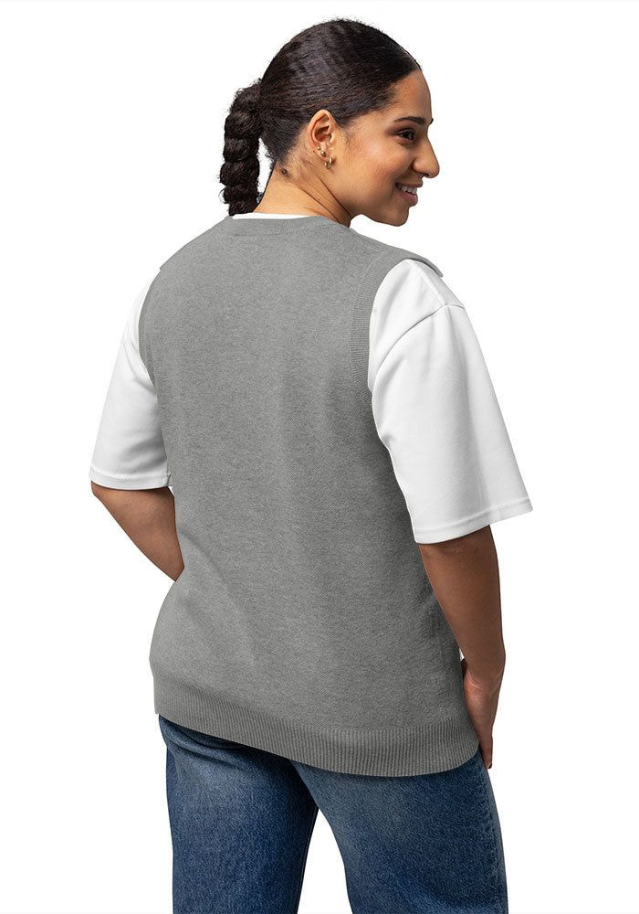 Unisex Knitted V-Neck Vest main 3
