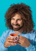 White Ceramic Mug with Color Inside thumbnail 4