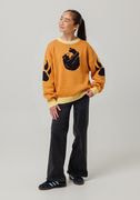 Kids Knitted Relaxed Fit Crewneck Sweater thumbnail 1