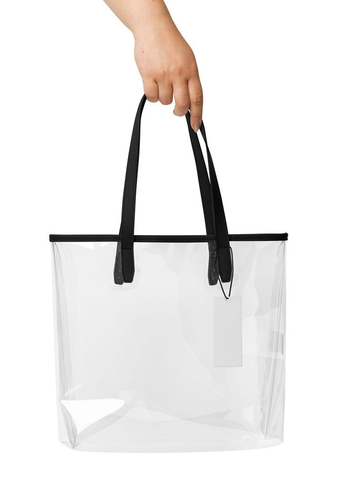 Lyingflat Borsa Trasparente Per Stadi Ed Eventi, PVC Resistente, 30,5x15,5x30,5 Cm, Tracolla Regolabile E Manici, Approvata Sicurezza - 4