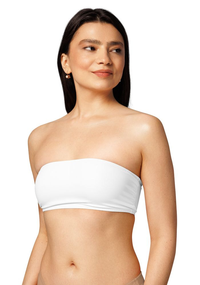 All-Over Print Recycled Bandeau Bikini Top main 2
